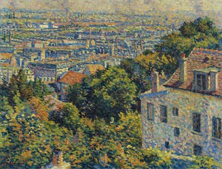 Maximilien Luce Montmartre, de la rue Cortot, vue vers saint-denis oil painting image